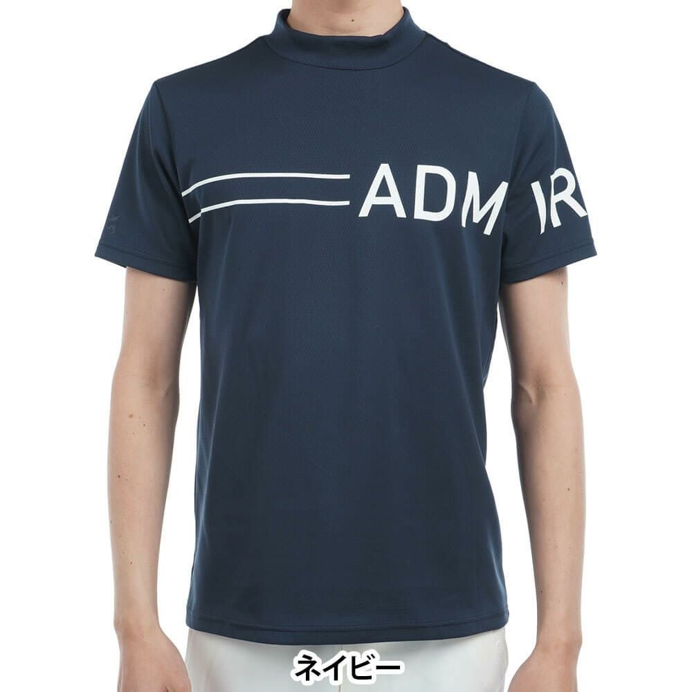 アドミラル Admiral　メンズ CARAT ビッグロゴ 半袖 モックネックシャツ ADMA518　2025年モデル 詳細8