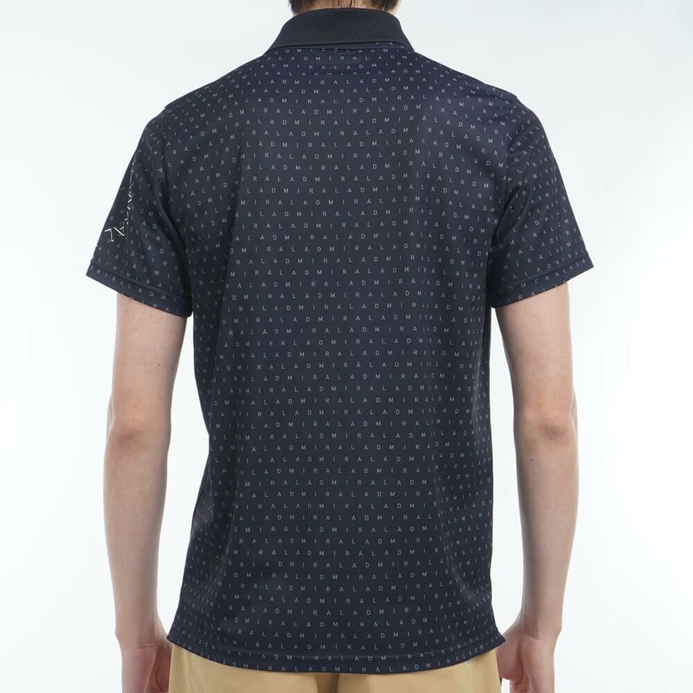 アドミラル Admiral　メンズ モノグラムプリント スパッシー 半袖 ポロシャツ ADMA526　2025年モデル 詳細6