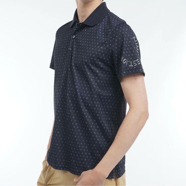 アドミラル Admiral　メンズ モノグラムプリント スパッシー 半袖 ポロシャツ ADMA526　2025年モデル 詳細7