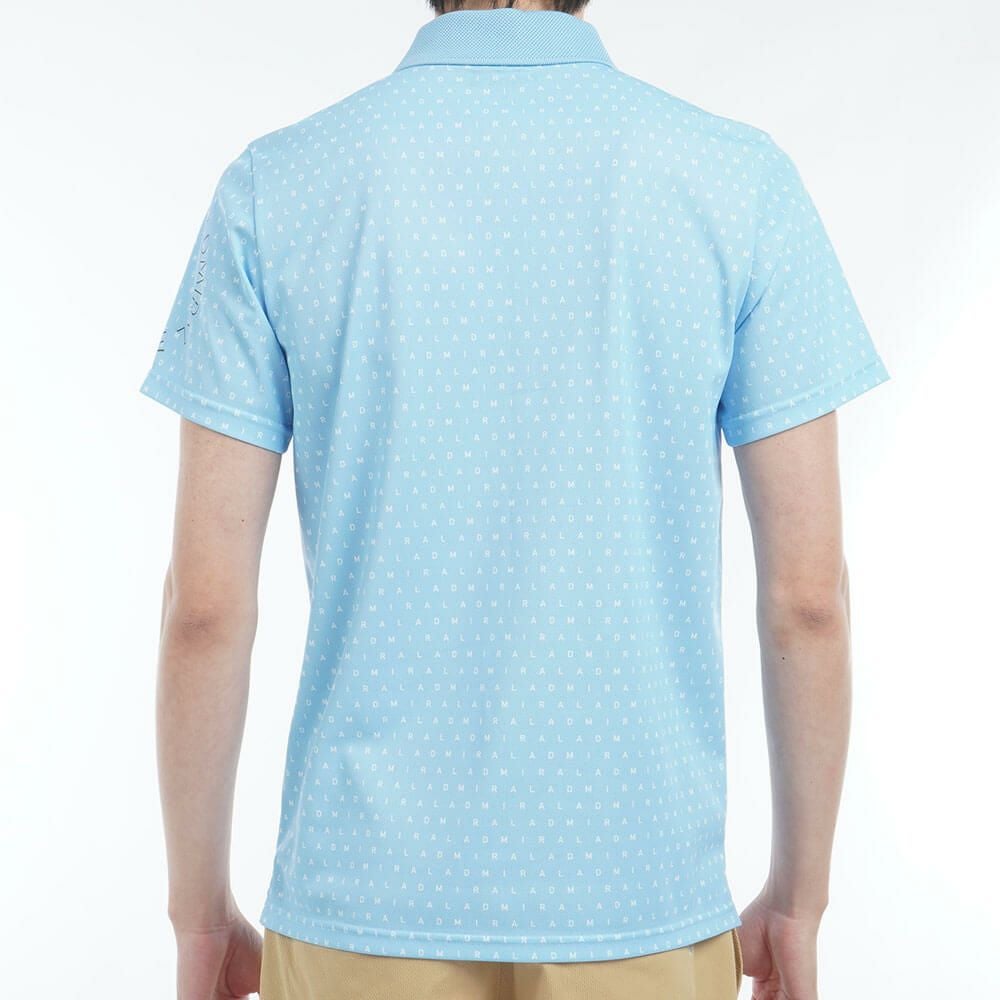 アドミラル Admiral　メンズ モノグラムプリント スパッシー 半袖 ポロシャツ ADMA526　2025年モデル 詳細13