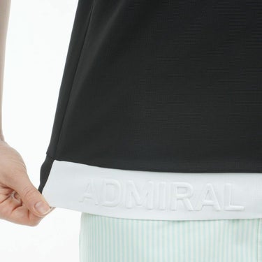 アドミラル Admiral　レディース ミニワッフル エンボスロゴ 半袖 モックネックシャツ ADLA506　2025年モデル 詳細11