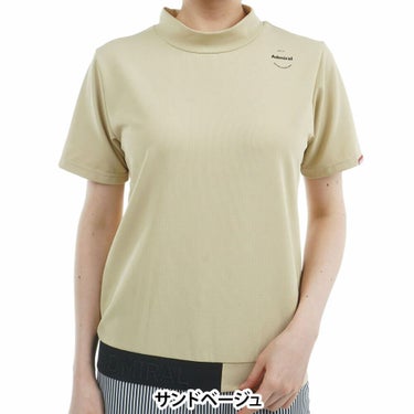 アドミラル Admiral　レディース ミニワッフル エンボスロゴ 半袖 モックネックシャツ ADLA506　2025年モデル 詳細13