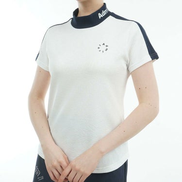 アドミラル Admiral　レディース 接触冷感 ジオメタロゴ 半袖 モックネックシャツ ADLA529　2025年モデル 詳細4