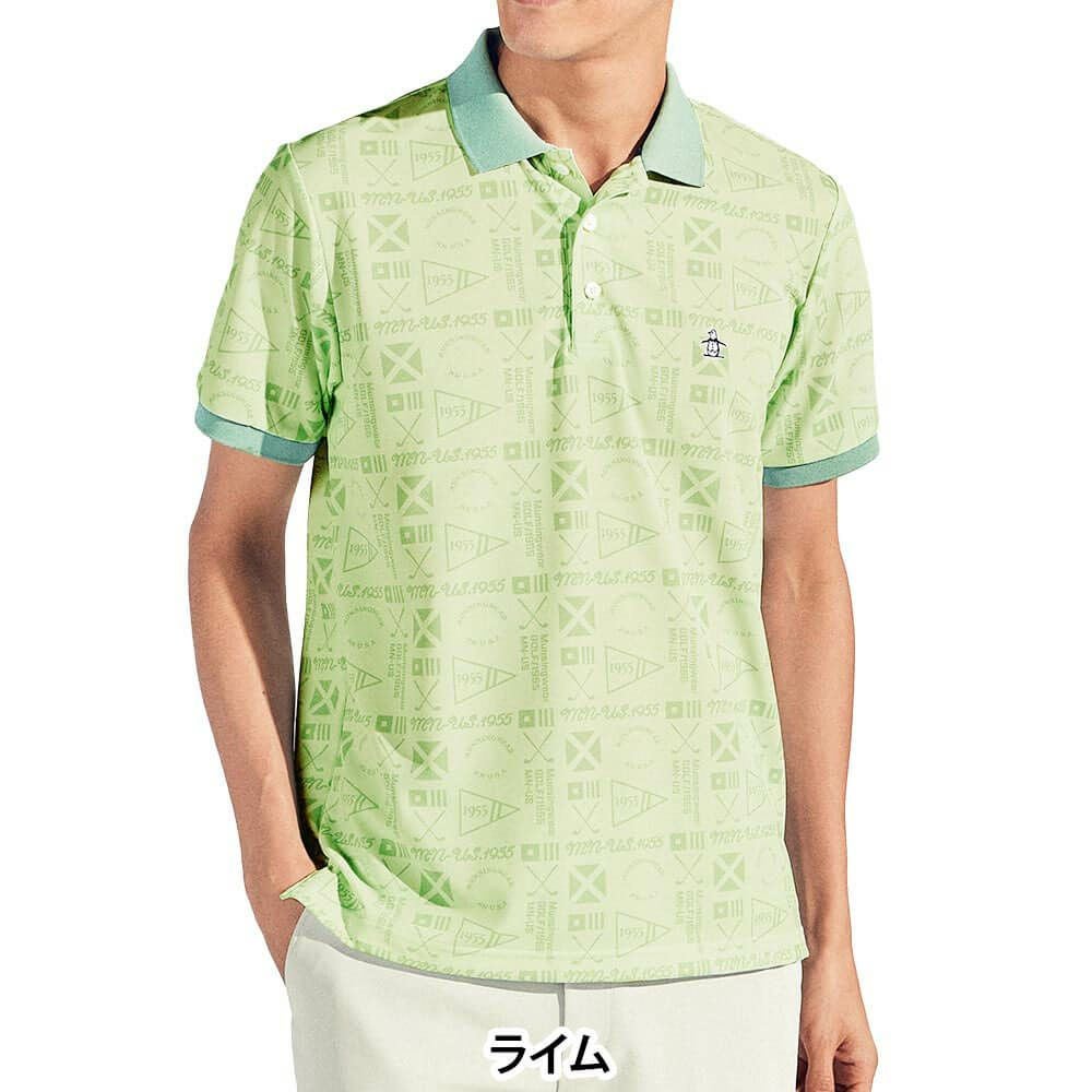 マンシングウェア Munsingwear　メンズ サンスクリーン グラフィック総柄プリント 半袖 ポロシャツ MG5SHS40M　2025年モデル 詳細2