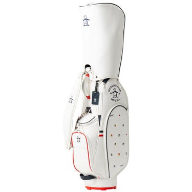 マンシングウェア Munsingwear　レディース フラッグ飛び柄 キャディバッグ MG5SCB02L WH ホワイト　2025年モデル 詳細3