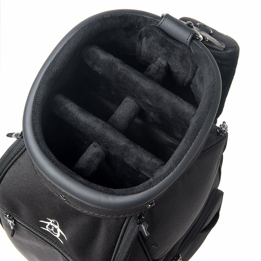 マンシングウェア Munsingwear　メンズ ファブリック キャディバッグ MG5SCB02M BK ブラック　2025年モデル 詳細5