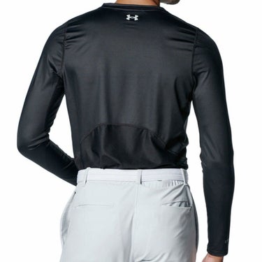 アンダーアーマー UNDER ARMOUR　メンズ UAアイソチル フィッティド 長袖 Vネック インナーシャツ 1384824 001 ブラック　2025年モデル 詳細3