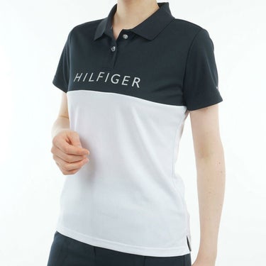 トミー ヒルフィガー ゴルフ　レディース コントラストカラー 半袖 ロゴ ポロシャツ THLA530　2025年モデル 詳細10