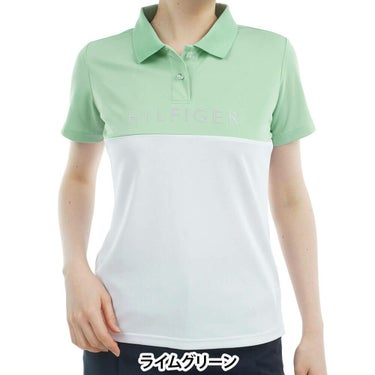 トミー ヒルフィガー ゴルフ　レディース コントラストカラー 半袖 ロゴ ポロシャツ THLA530　2025年モデル 詳細14