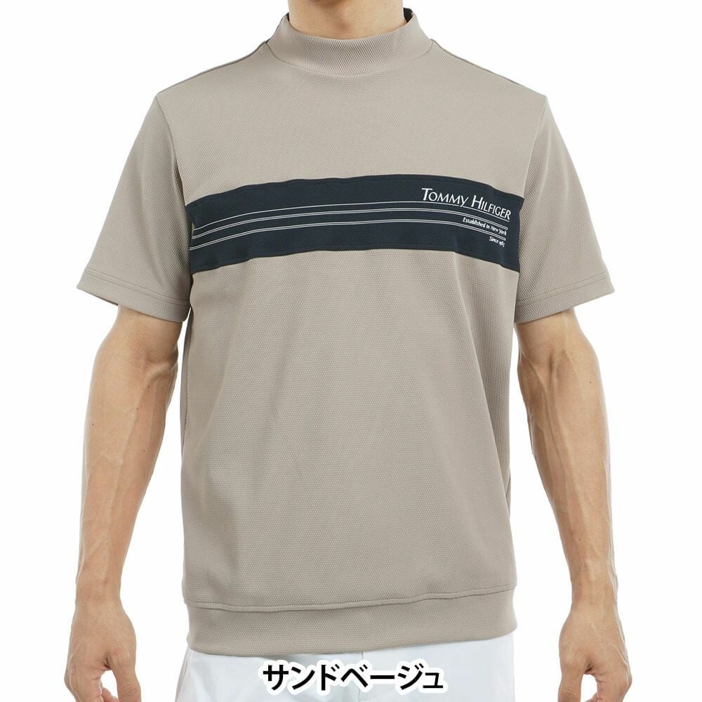 トミー ヒルフィガー ゴルフ　メンズ カラーブロック 半袖 モックネックシャツ THMA505　2025年モデル 詳細5
