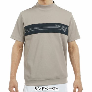 トミー ヒルフィガー ゴルフ　メンズ カラーブロック 半袖 モックネックシャツ THMA505　2025年モデル 詳細5