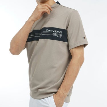 トミー ヒルフィガー ゴルフ　メンズ カラーブロック 半袖 モックネックシャツ THMA505　2025年モデル 詳細7