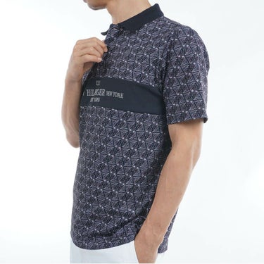 トミー ヒルフィガー ゴルフ　メンズ ヨットプリント 半袖 ポロシャツ THMA519　2025年モデル 詳細7