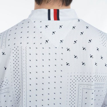 トミー ヒルフィガー ゴルフ　メンズ バンダナプリント 半袖 モックネックシャツ THMA524　2025年モデル 詳細6