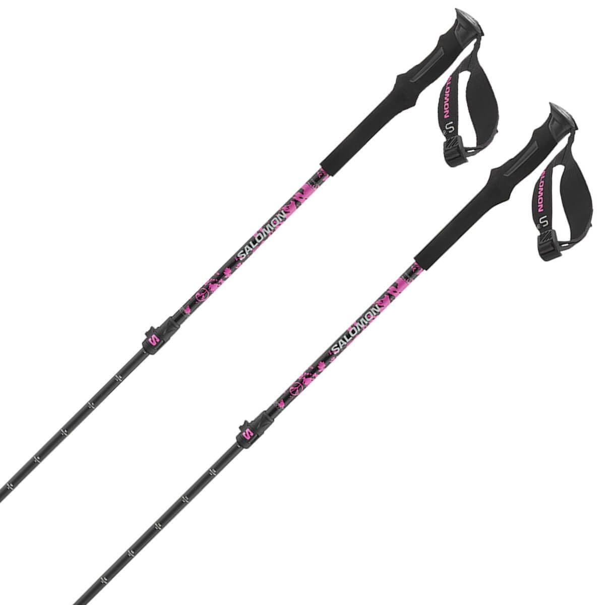 サロモン SALOMON　QST CARBON S3 キューエスティー カーボン S3 Black/Sugar Plum　スキーストック 2024-2025 詳細2