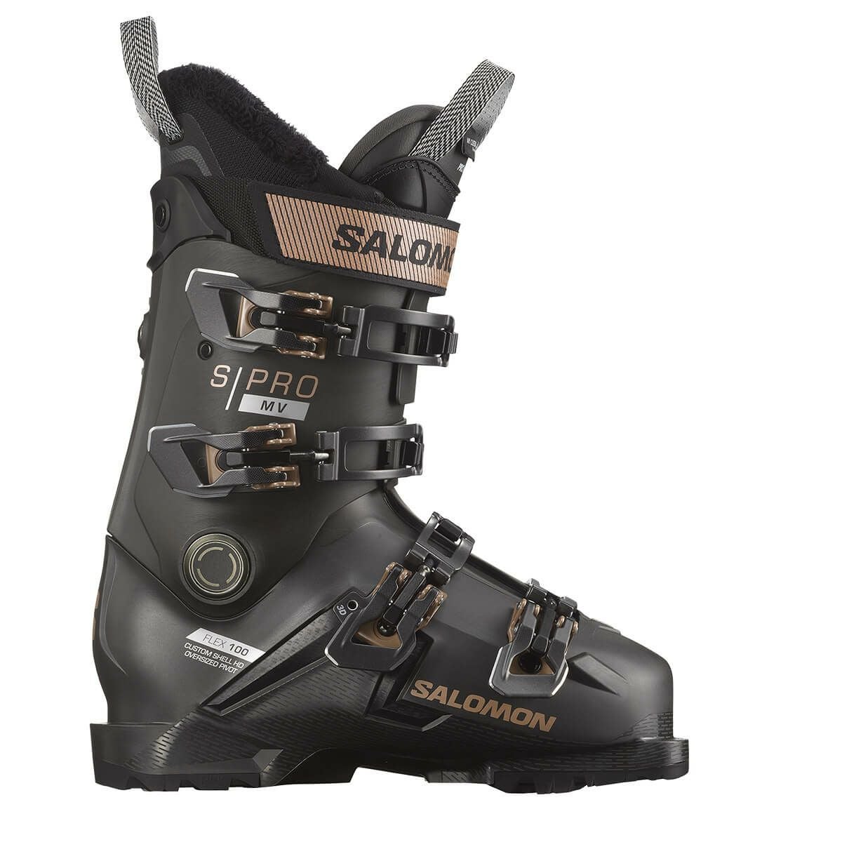 サロモン SALOMON S/PRO MV 100 W GW エス/プロ MV 100 W GW Beluga Met. / Pinkgold Met. / Black スキーブーツ 2023-2024