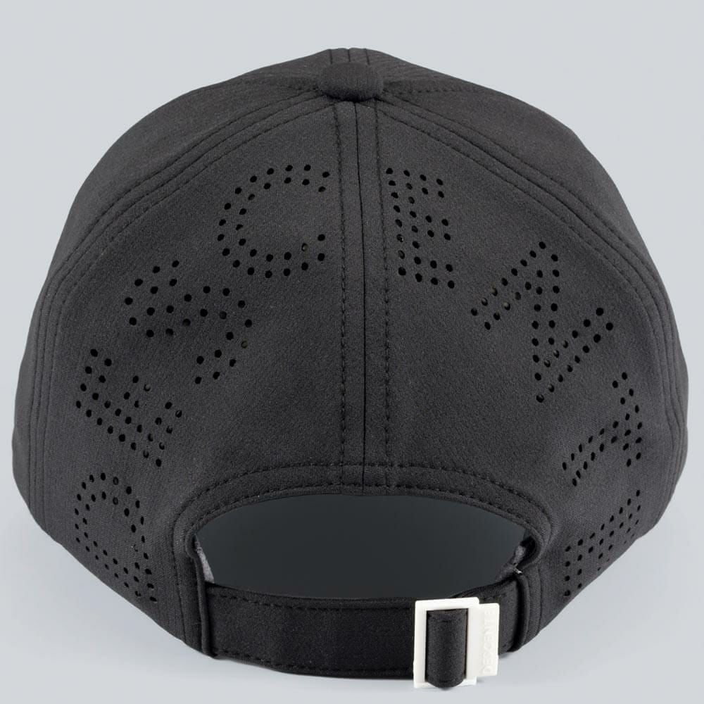 デサントゴルフ DESCENTE GOLF　レディース ナイロン ピケ パンチング ロゴ キャップ DG5SCP00L BK00 ブラック 詳細2