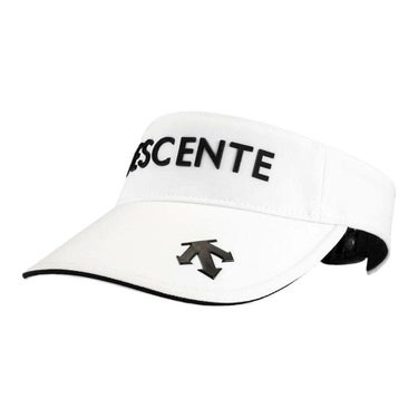 デサントゴルフ DESCENTE GOLF　メンズ PE ツイルロゴ サンバイザー DG5SCP52U WH00 ホワイト