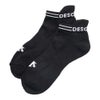 デサントゴルフ DESCENTE GOLF　メンズ ロゴ ジャカード アンクル丈 ソックス DG5SSO00M BK00 ブラック ブラック