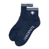 デサントゴルフ DESCENTE GOLF　メンズ ロゴ ジャカード ショート丈 ソックス DG5SSO01M NV00 ネイビー ネイビー