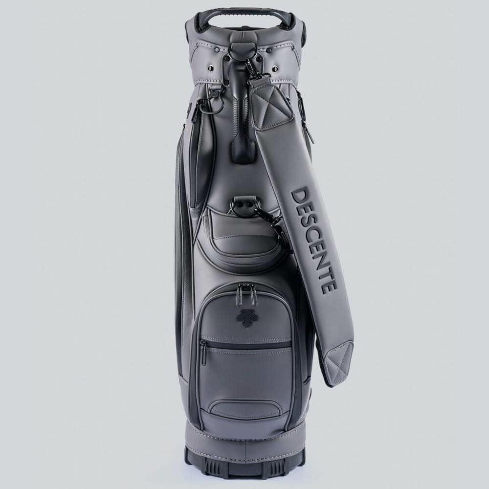 デサントゴルフ DESCENTE GOLF　メンズ WIMPLE デザイン キャディバッグ #TYPE 25 DG5SCB01M GY00 グレー 詳細5