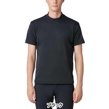 デサントゴルフ DESCENTE GOLF　メンズ ベア 鹿の子 半袖 モックネックシャツ DG5SHS06M　2025年モデル 詳細2