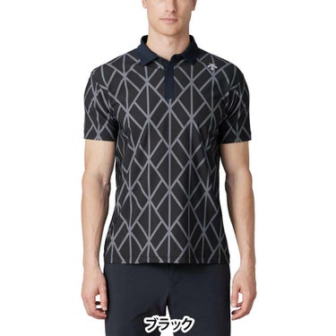 デサントゴルフ DESCENTE GOLF　メンズ アーガイルプリント 半袖 ポロシャツ DG5SHS15M　2025年モデル 詳細2