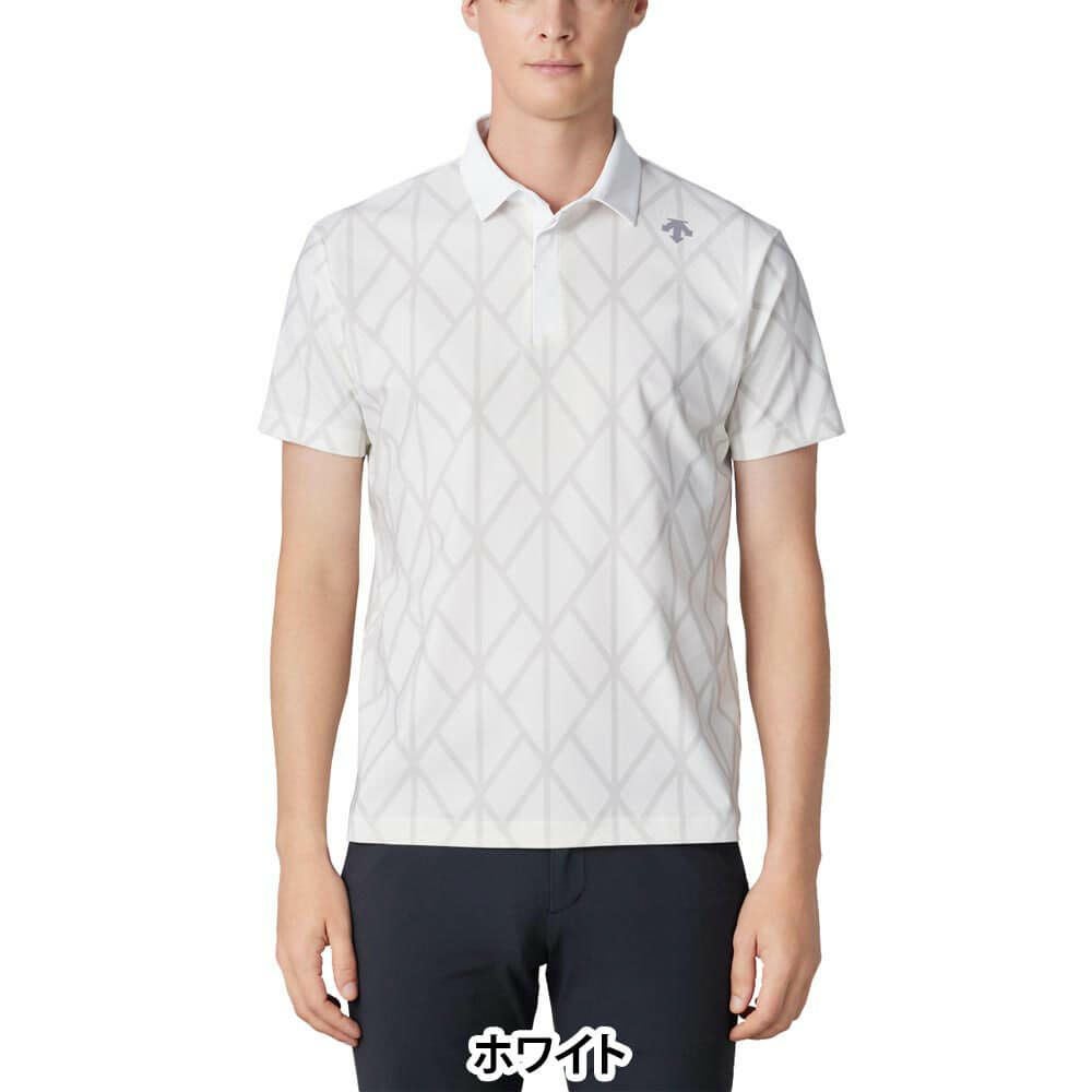 デサントゴルフ DESCENTE GOLF　メンズ アーガイルプリント 半袖 ポロシャツ DG5SHS15M　2025年モデル 詳細6