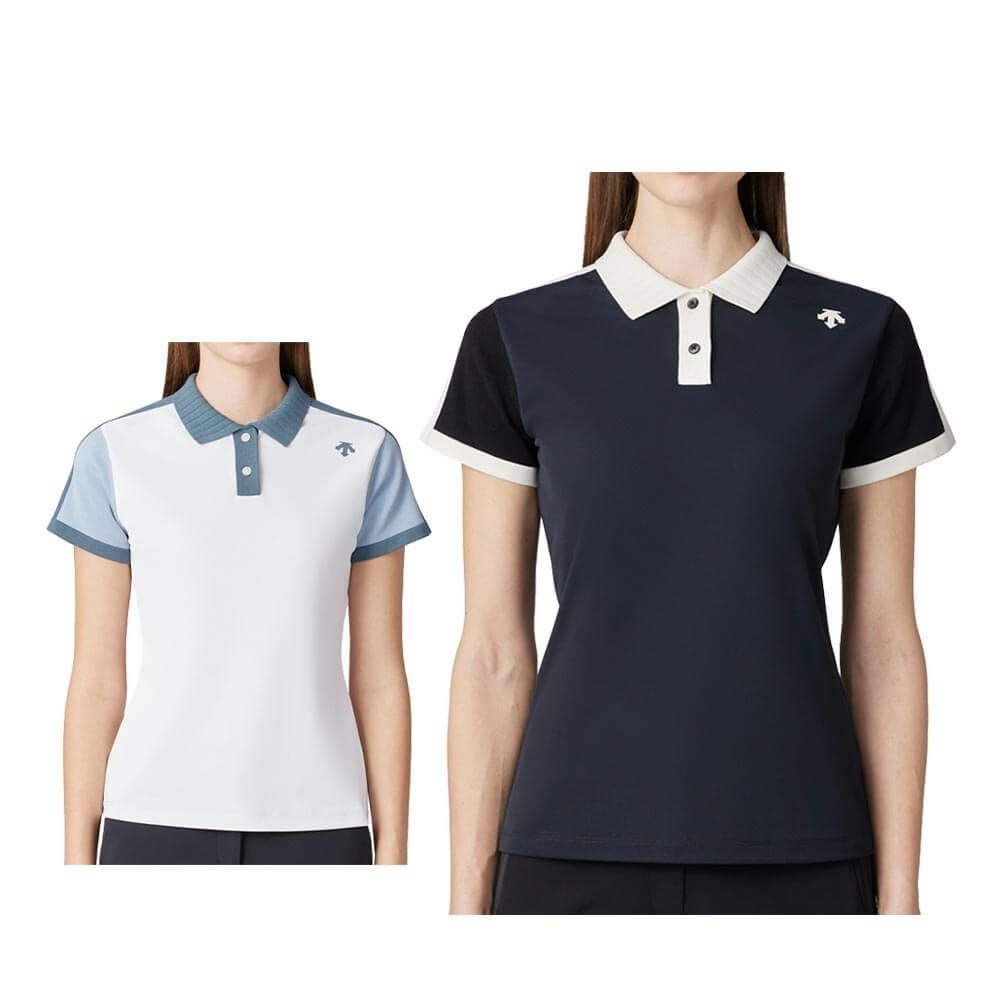デサントゴルフ DESCENTE GOLF　レディース ハイブリッド 半袖 ポロシャツ DG5SHS10L　2025年モデル