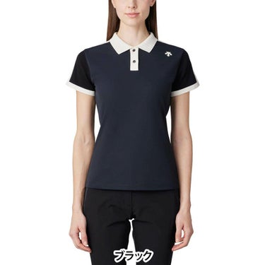 デサントゴルフ DESCENTE GOLF　レディース ハイブリッド 半袖 ポロシャツ DG5SHS10L　2025年モデル 詳細2