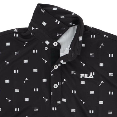 フィラ FILA　メンズ フラワー柄 ロゴ刺繍 半袖 ポロシャツ 744-671Y　2024年モデル 詳細5