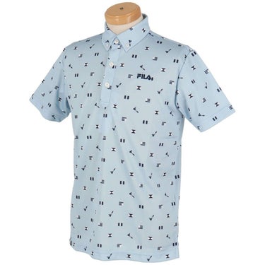 フィラ FILA　メンズ フラワー柄 ロゴ刺繍 半袖 ポロシャツ 744-671Y　2024年モデル 詳細8