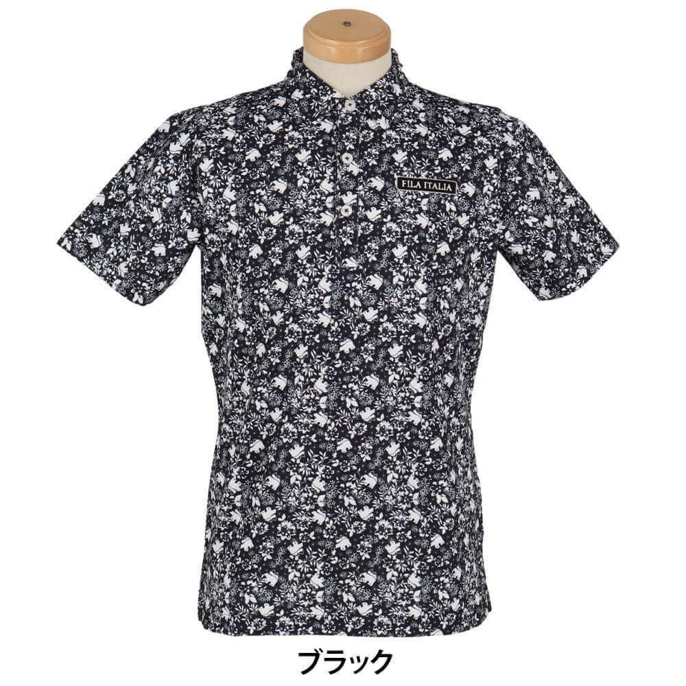フィラ FILA　メンズ フラワー柄 ロゴ刺繍 半袖 ポロシャツ 744-676Y　2024年モデル 詳細2