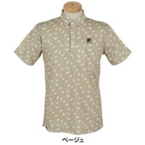 フィラ FILA　メンズ フラワー柄 ロゴ刺繍 半袖 ポロシャツ 744-676Y　2024年モデル