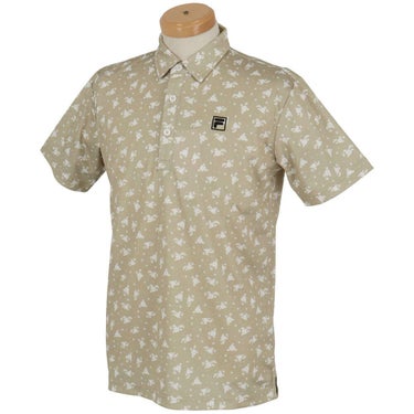 フィラ FILA　メンズ 総柄プリント ストレッチ 半袖 ポロシャツ 744-674Y　2024年モデル 詳細4