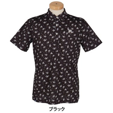 フィラ FILA　メンズ 総柄プリント ストレッチ 半袖 ポロシャツ 744-674Y　2024年モデル 詳細5
