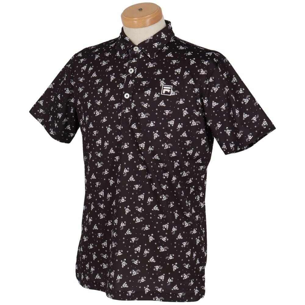 フィラ FILA　メンズ 総柄プリント ストレッチ 半袖 ポロシャツ 744-674Y　2024年モデル 詳細7