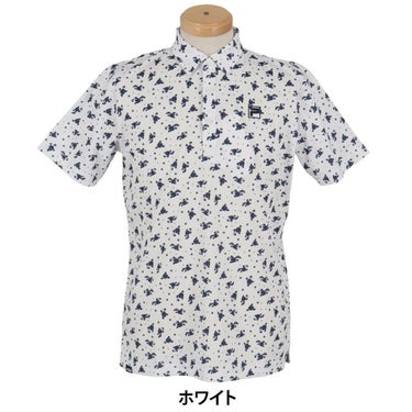 フィラ FILA　メンズ 総柄プリント ストレッチ 半袖 ポロシャツ 744-674Y　2024年モデル 詳細8
