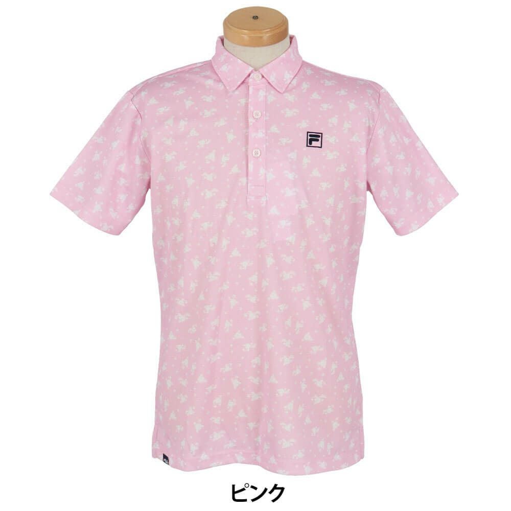 フィラ FILA　メンズ 総柄プリント ストレッチ 半袖 ポロシャツ 744-674Y　2024年モデル 詳細11