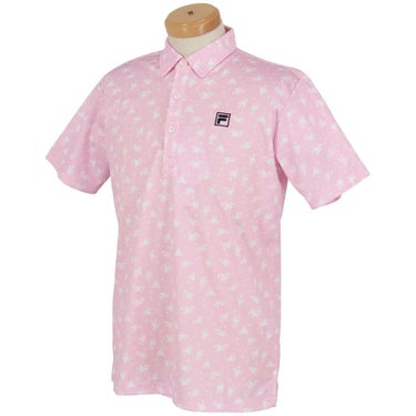 フィラ FILA　メンズ 総柄プリント ストレッチ 半袖 ポロシャツ 744-674Y　2024年モデル 詳細13