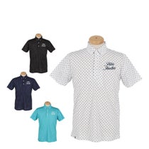 フィラ FILA　メンズ ドット柄 ロゴ刺繍 半袖 ポロシャツ 744-679Y　2024年モデル