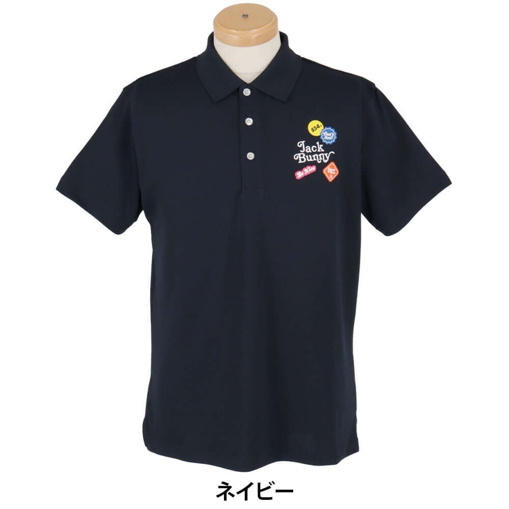 ジャックバニー Jack Bunny!!　メンズ ロゴデザイン フルダルメッシュ 半袖 ポロシャツ 262-5160301　2025年モデル 詳細5