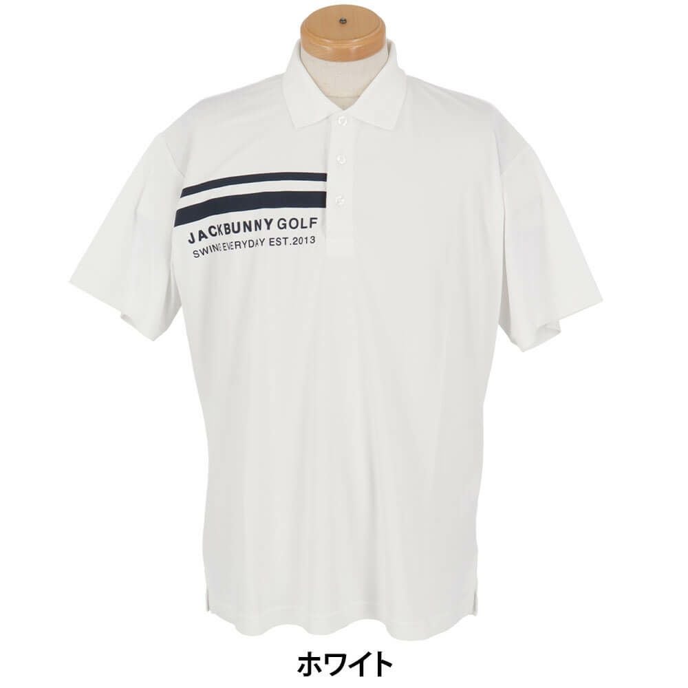 ジャックバニー Jack Bunny!!　メンズ ラインデザイン PE裏鹿の子 半袖 ポロシャツ 262-5160309　2025年モデル 詳細5