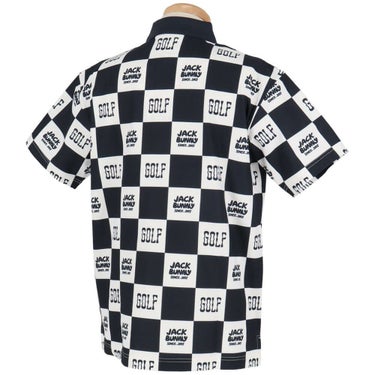 ジャックバニー Jack Bunny!!　メンズ ブロックチェック柄 フルダルメッシュ 半袖 ポロシャツ 262-5160313 　2025年モデル 詳細3