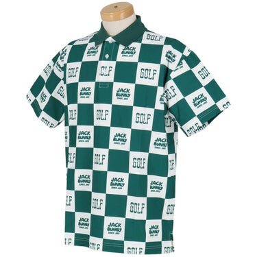 ジャックバニー Jack Bunny!!　メンズ ブロックチェック柄 フルダルメッシュ 半袖 ポロシャツ 262-5160313 　2025年モデル 詳細7