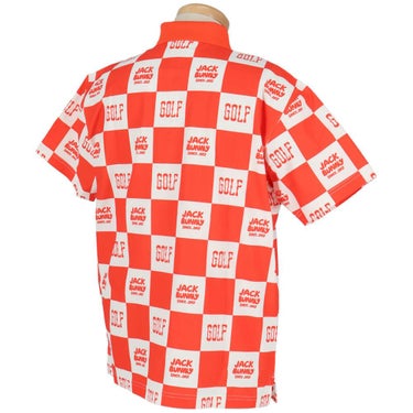 ジャックバニー Jack Bunny!!　メンズ ブロックチェック柄 フルダルメッシュ 半袖 ポロシャツ 262-5160313 　2025年モデル 詳細9