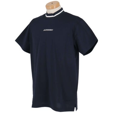 ジャックバニー Jack Bunny!!　メンズ ロゴ刺繍 ラインデザイン PEトリコット 半袖 モックネックシャツ 262-5167319　2025年モデル 詳細7