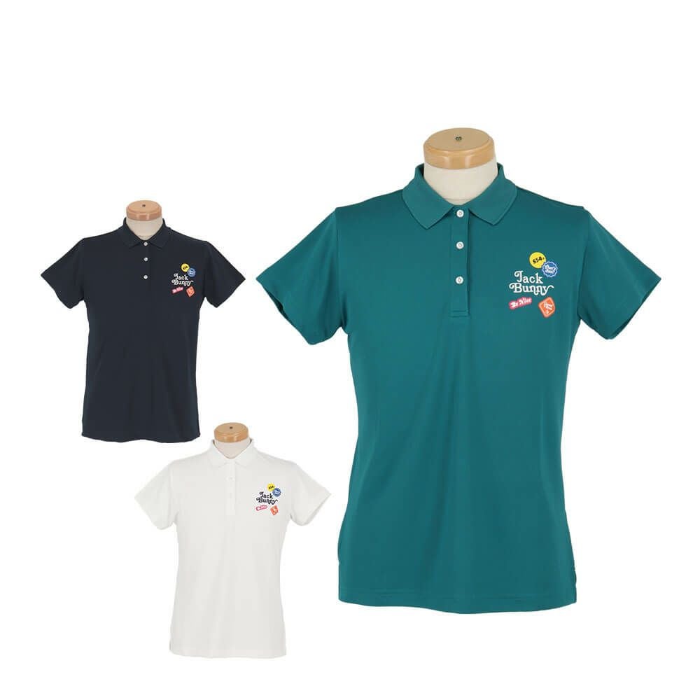 ジャックバニー Jack Bunny!!　レディース フルダルメッシュ 半袖 ポロシャツ 263-5160302　2025年モデル