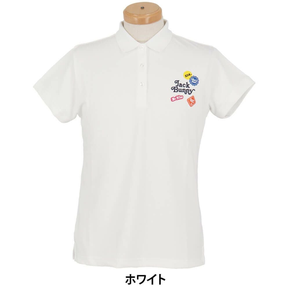 ジャックバニー Jack Bunny!!　レディース フルダルメッシュ 半袖 ポロシャツ 263-5160302　2025年モデル 詳細2