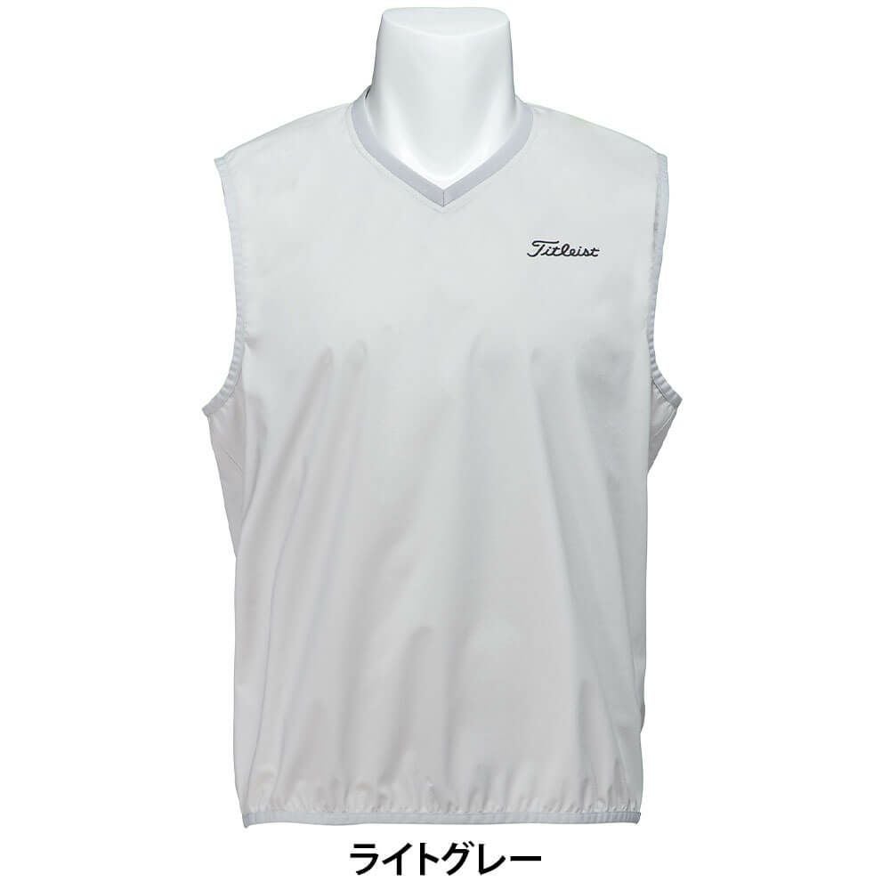 タイトリスト Titleist　メンズ Vネック レインウェア ベスト TMPMR981J　2025年モデル 詳細2